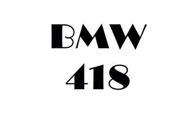 BMW 418 Workshop Manual