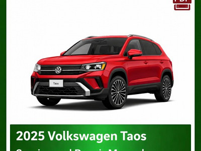 2025 Volkswagen Taos repair manual - VIN specific PDF