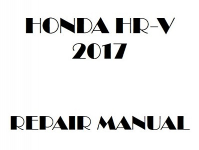 2017 Honda HR-V repair manual