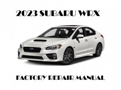 2023 Subaru WRX repair manual