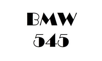 BMW 545 Workshop Manual