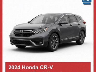 2024 Honda CR-V repair manual