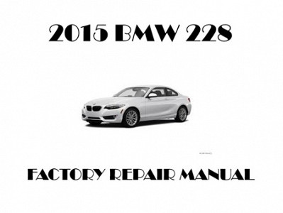 2015 BMW 228 repair manual