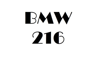 BMW 216 Workshop Manual
