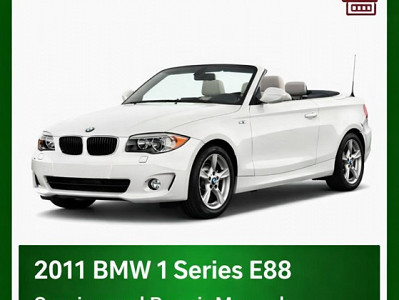 2011 BMW 1 Series E88 repair manual