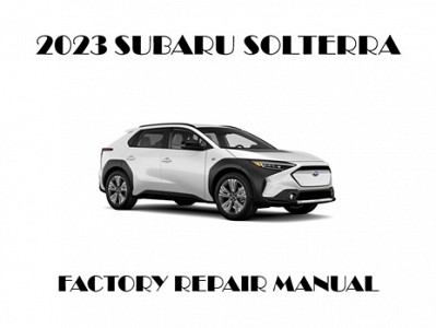 2023 Subaru Solterra repair manual