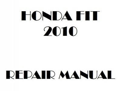 2010 Honda FIT repair manual