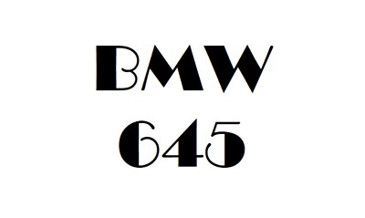 BMW 645 Workshop Manual