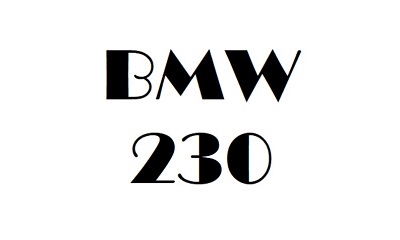 BMW 230 Workshop Manual