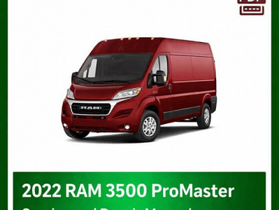 2022 Ram 3500 ProMaster repair manual -VIN specific PDF