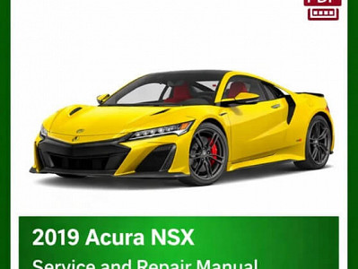 2019 Acura NSX repair manual - VIN specific