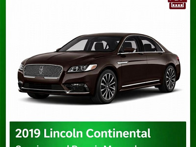 2019 Lincoln Continental repair manual