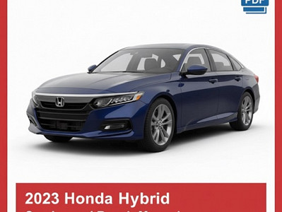 2023 Honda Accord Hybrid repair manual