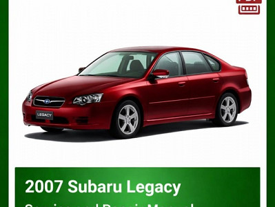 2007 Subaru Legacy repair manual