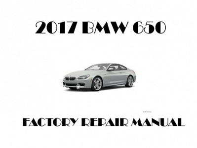2017 BMW 650 repair manual
