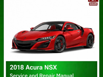 2018 Acura NSX repair manual - VIN specific