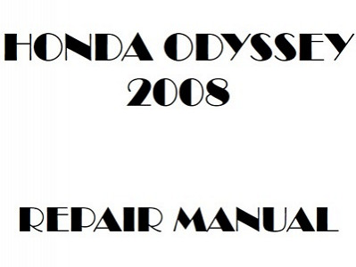 2008 Honda ODYSSEY repair manual