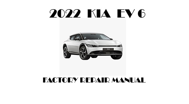 2022 Kia EV6 repair manual