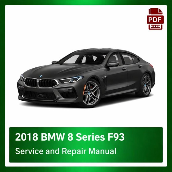 2018 BMW 8 Series F93 repair manual