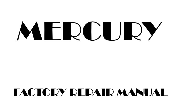 1999 Mercury Cougar repair manual