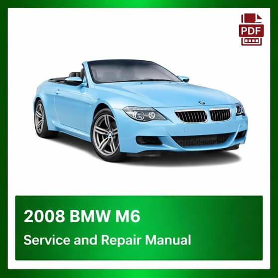 2008 BMW M6 repair manual