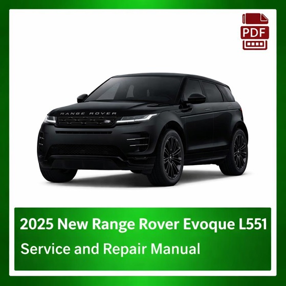 2025 New Range Rover Evoque L551 repair manual