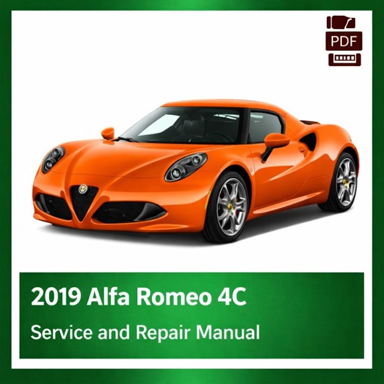 2019 Alfa Romeo 4C repair manual