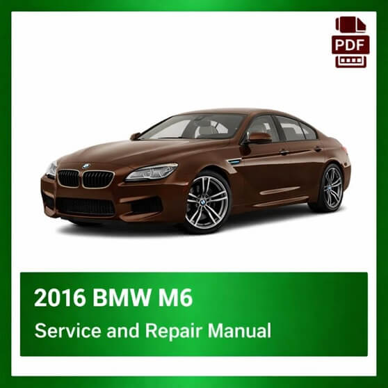 2016 BMW M6 repair manual