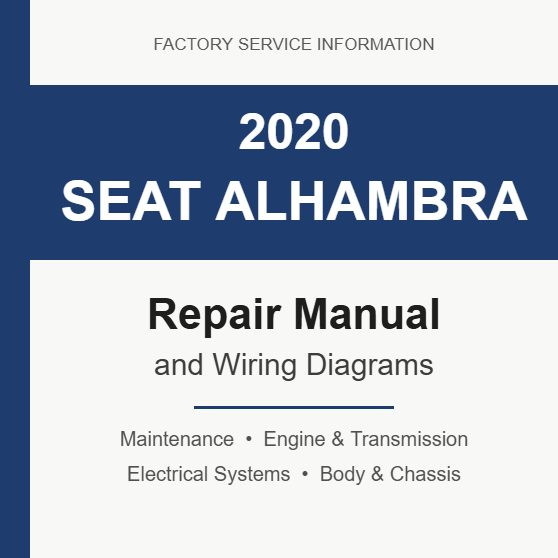 2020 Seat Alhambra repair manual