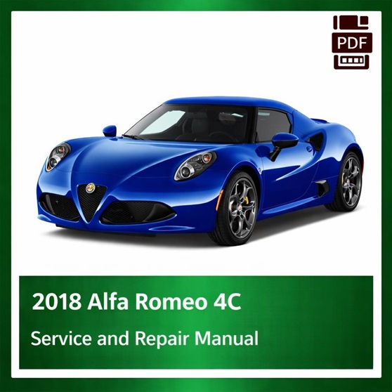 2018 Alfa Romeo 4C repair manual