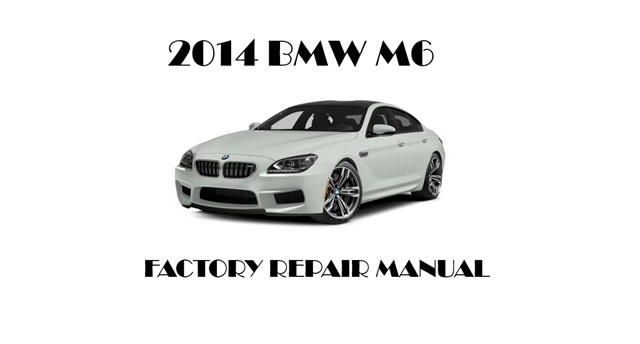 2014 BMW M6 repair manual