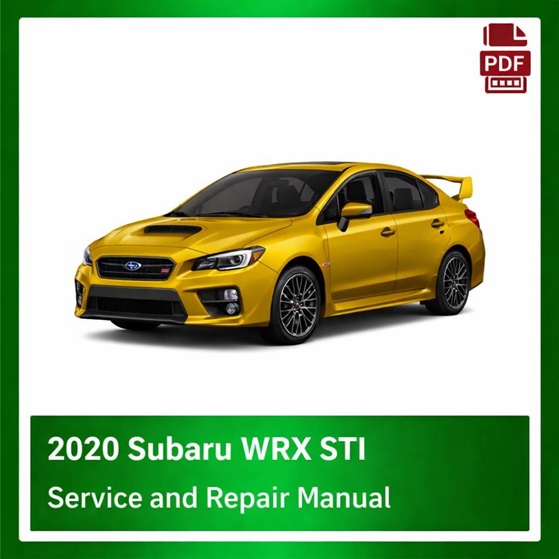 2020 Subaru WRX STI repair manual