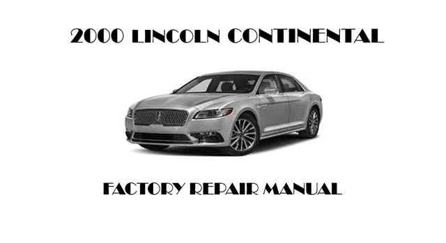 2000 Lincoln Continental repair manual