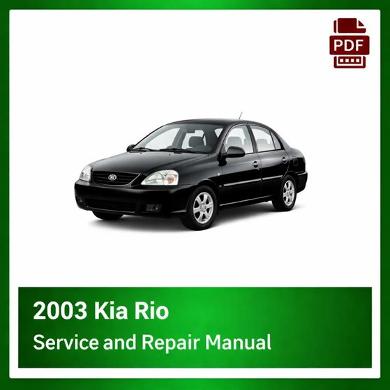 2003 Kia Rio repair manual