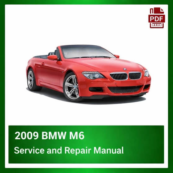 2009 BMW M6 repair manual