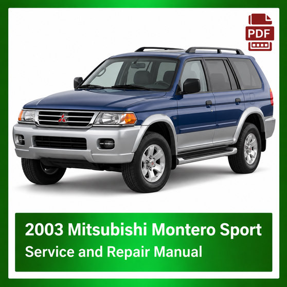 2003 Mitsubishi Montero Sport repair manual