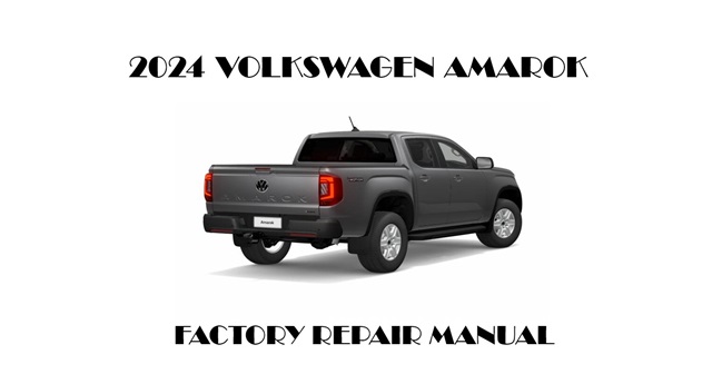 2024 Volkswagen Amarok repair manual