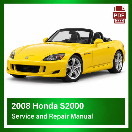 2008 Honda S2000 repair manual