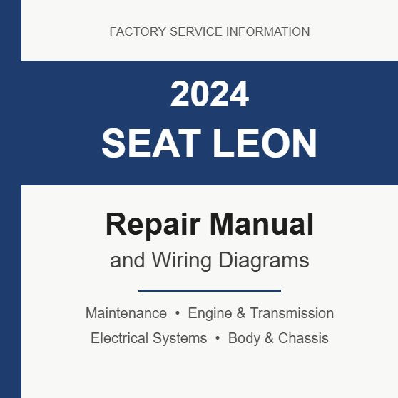 2024 Seat Leon repair manual