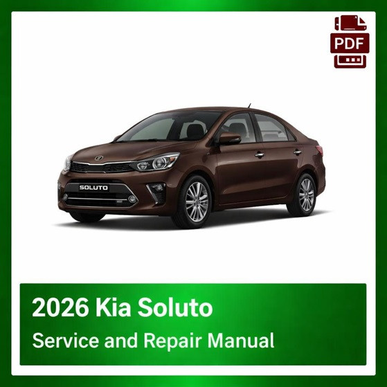 2026 Kia Soluto repair manual