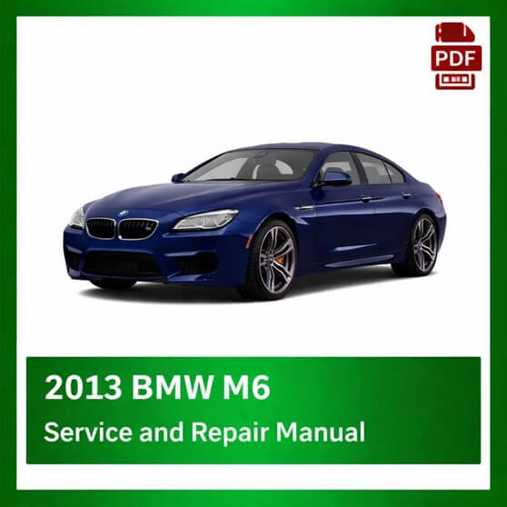2013 BMW M6 repair manual
