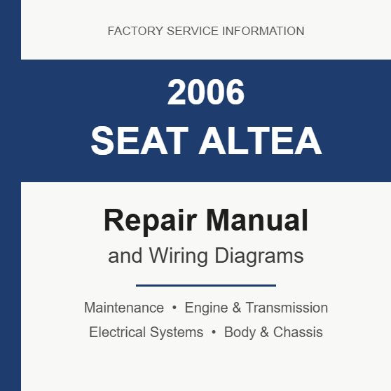2006 Seat Altea repair manual