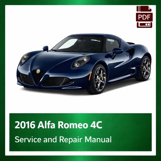 2016 Alfa Romeo 4C repair manual