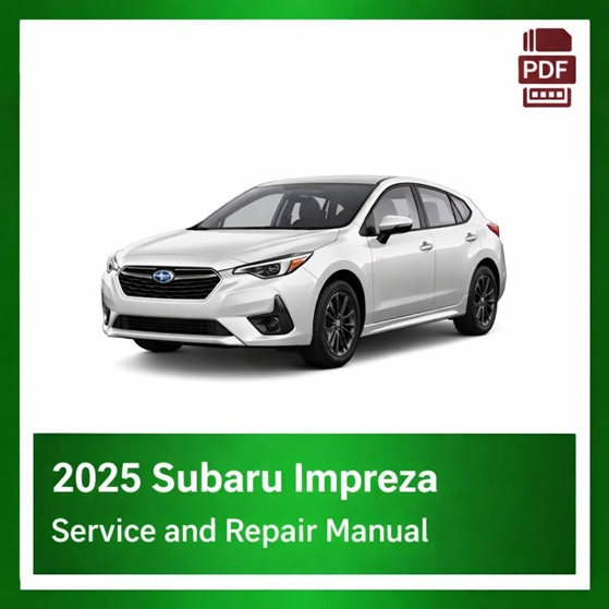 2025 Subaru Impreza OEM Factory Repair Manual