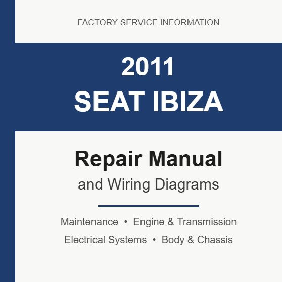 2011 Seat Ibiza repair manual