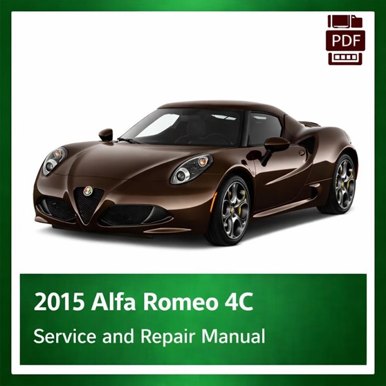 2015 Alfa Romeo 4C repair manual