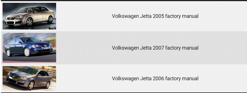 Volkswagen Jetta 2005 2006 2007 repair manual