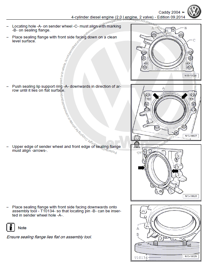 VW Caddy PDF Werkstatthandbuch-Reparaturanleitung auf Deutsch 2004-2010