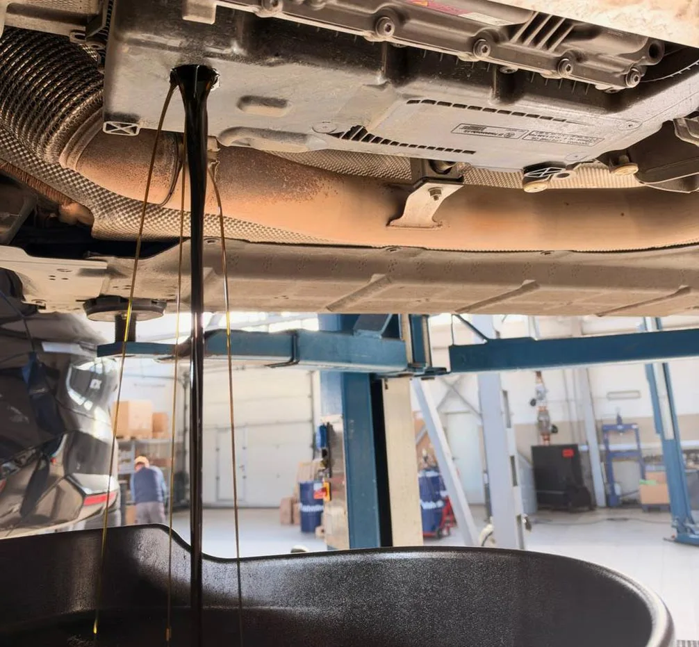 Draining the old ZF 8HP gearbox oil