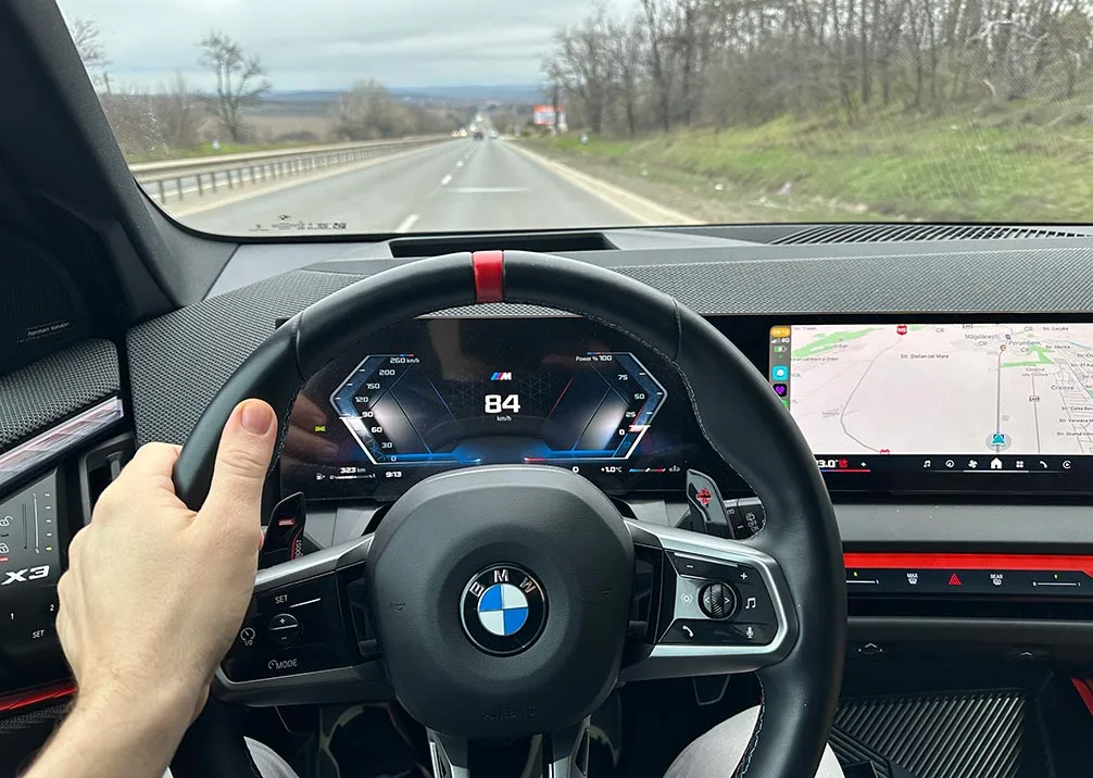 Driving the BMW X3 M50 after the gearbox service